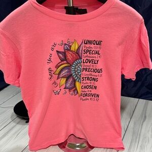 Gildan Pink Kids Short Sleeve Tee